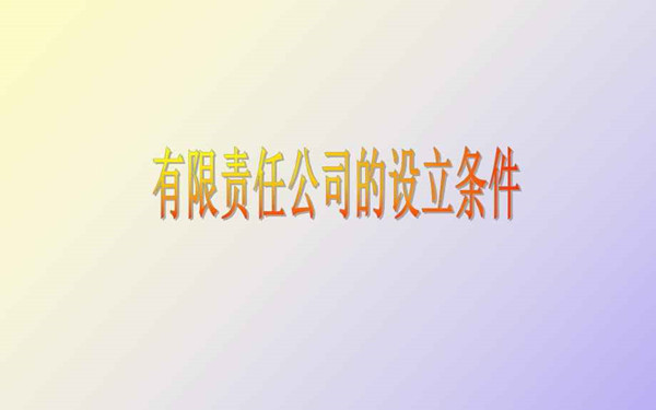 有限責(zé)任公司設(shè)立需要什么程序？